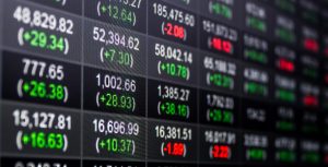 NASDAQ and DOW stock ticker LED display